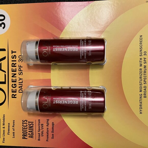 4 x Olay Face Moisturizer Regenerist Microsculpting Cream With SPF 30 Sunscreen - Picture 5 of 6